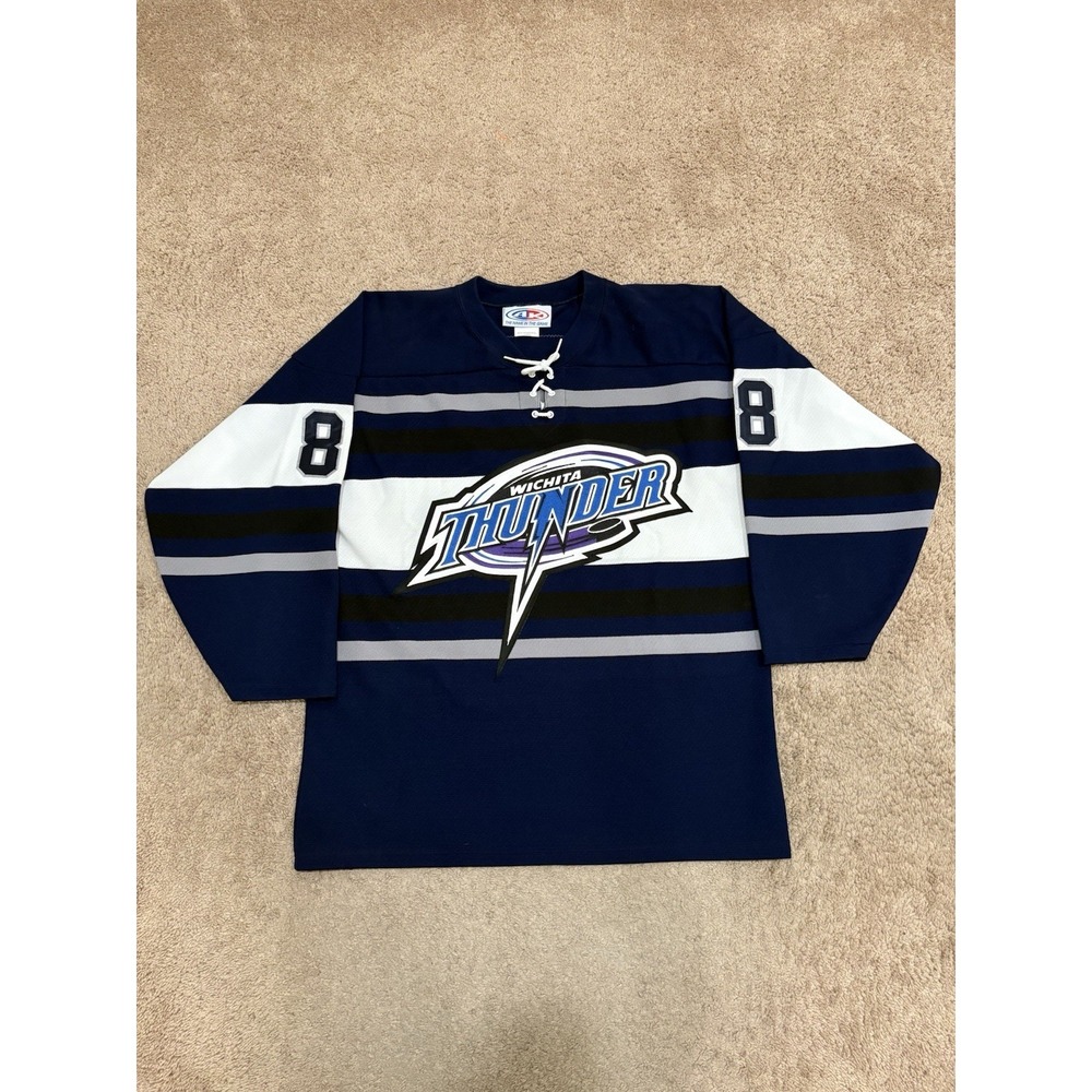 Vintage Wichita Thunder BOSTIC #88 ECHL Hockey Jersey Size Medium